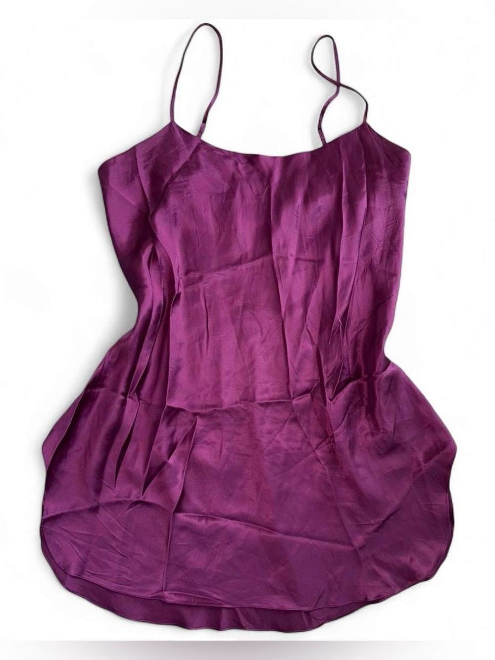 Vintage Victoria's Secret Plum 100% Silk Slip Dress
